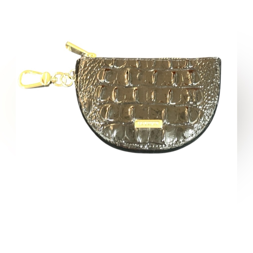 Brahmin Croc Embossed Melbourne Collection Contour Britt Coin Holder